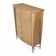 Villa Cherie 5-Drawer Wood Highboy Chest - Caramel