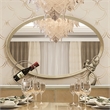 Villa Cherie Oval Wall Mirror - Chardonnay Gold