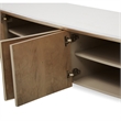 Michael Amini Villa Cherie Wood & Marble Media Cabinet - Caramel