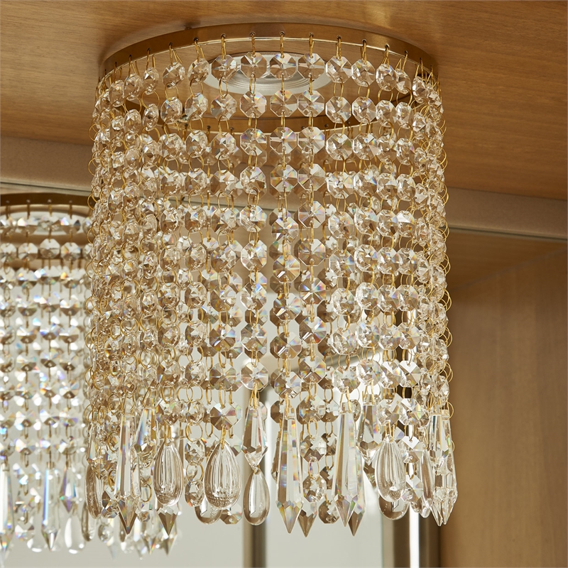 Michael Amini Villa Cherie Display Cabinet - Caramel