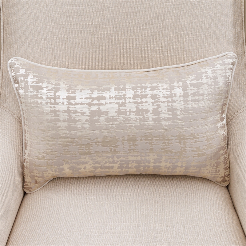 Michael Amini Villa Cherie Accent Chair - Pearl Fabric/Caramel