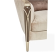 Michael Amini Villa Cherie Matching Velvet Chair in Porcini/Hazelnut Brown