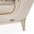 Villa Cherie Velvet Chaise in Porcini/Chardonnay Brown