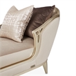 Villa Cherie Velvet Chaise in Porcini/Chardonnay Brown