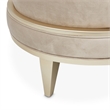 Villa Cherie Velvet Chaise in Porcini/Chardonnay Brown