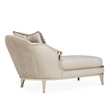 Villa Cherie Velvet Chaise in Porcini/Chardonnay Brown