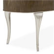 Villa Cherie Wood Vanity Set with Mirror & Chair in Hazelnut Brown