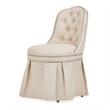 Villa Cherie Wood Vanity Set with Mirror & Chair in Hazelnut Brown