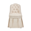 Villa Cherie Wood Vanity Set with Mirror & Chair in Hazelnut Brown