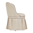 Villa Cherie Wood Vanity Set with Mirror & Chair in Hazelnut Brown