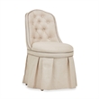 Villa Cherie Wood Vanity Set with Mirror & Chair in Hazelnut Brown