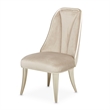 Michael Amini Villa Cherie Velvet Side Chair in Hazelnut Brown (Set of 2)