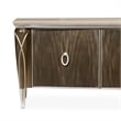 Michael Amini Villa Cherie Wood & Marble Media Cabinet in Hazelnut Brown