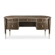 Michael Amini Villa Cherie Transitional Wood Desk in Hazelnut Brown