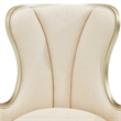Michael Amini Villa Cherie Fabric Desk Chair in Pearl Ivory/Chardonnay