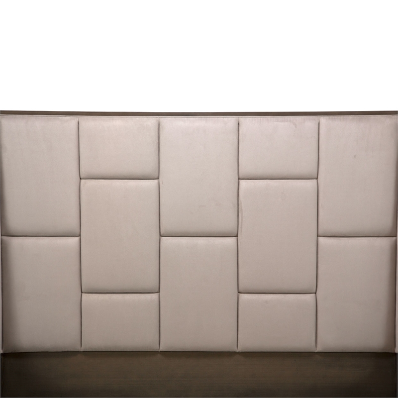 Michael Amini Roxbury Park Cal. King Multi-Panel Velvet Bed in Slate Ash