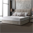 Michael Amini Roxbury Park Queen Multi-Panel Velvet Bed in Slate Ash