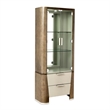 Michael Amini Roxbury Park Display Cabinet with LED Lighting - Slate Ash