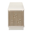 Michael Amini Roxbury Park Wood & Marble Media Cabinet in Slate Ash