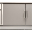 Michael Amini Roxbury Park Wood & Marble Media Cabinet in Slate Ash