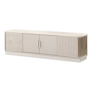 Michael Amini Roxbury Park Wood & Marble Media Cabinet in Slate Ash