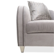 Michael Amini Roxbury Park Velvet Matching Chair in Steel Gray/Slate