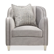 Michael Amini Roxbury Park Velvet Matching Chair in Steel Gray/Slate