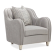 Michael Amini Roxbury Park Velvet Matching Chair in Steel Gray/Slate