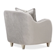 Michael Amini Roxbury Park Velvet Matching Chair in Steel Gray/Slate