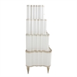 Michael Amini London Place 6-Drawer Tiered Chest - Creamy Pearl