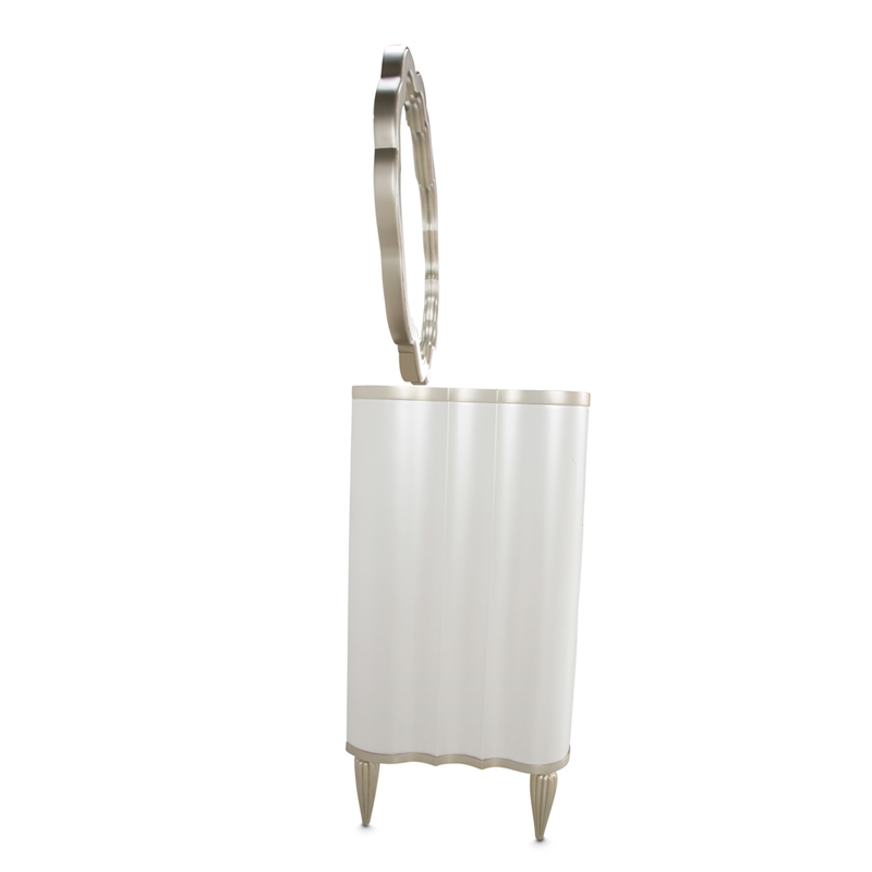 Michael Amini London Place Dresser with Mirror - Creamy Pearl