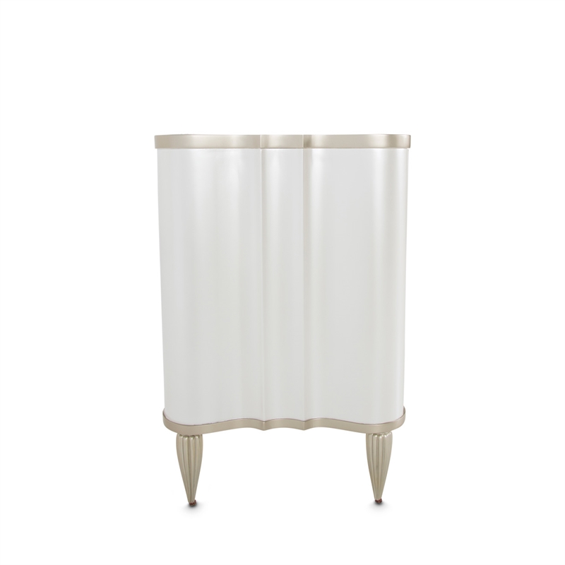Michael Amini London Place Vanity with Mirror - Creamy Pearl