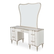 Michael Amini London Place Vanity with Mirror - Creamy Pearl