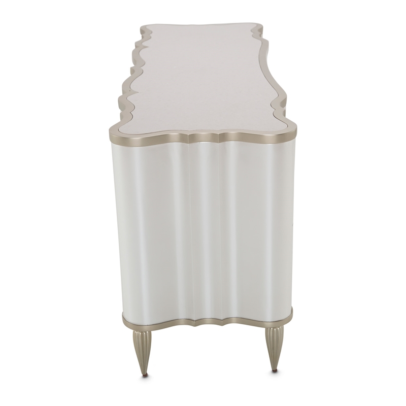 Michael Amini London Place Vanity Desk - Creamy Pearl
