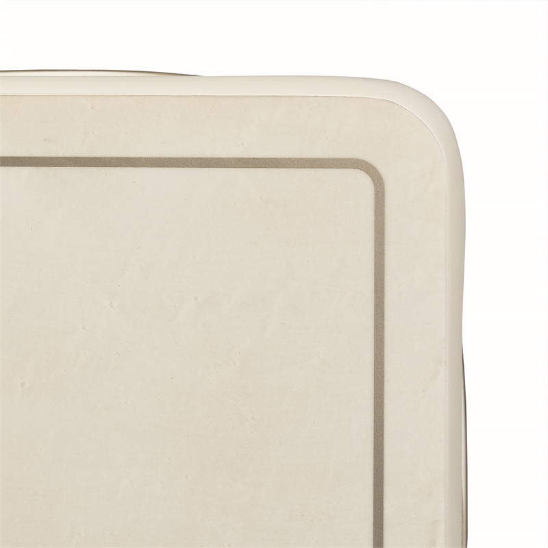 Michael Amini London Place Rectangular End Table - Creamy Pearl