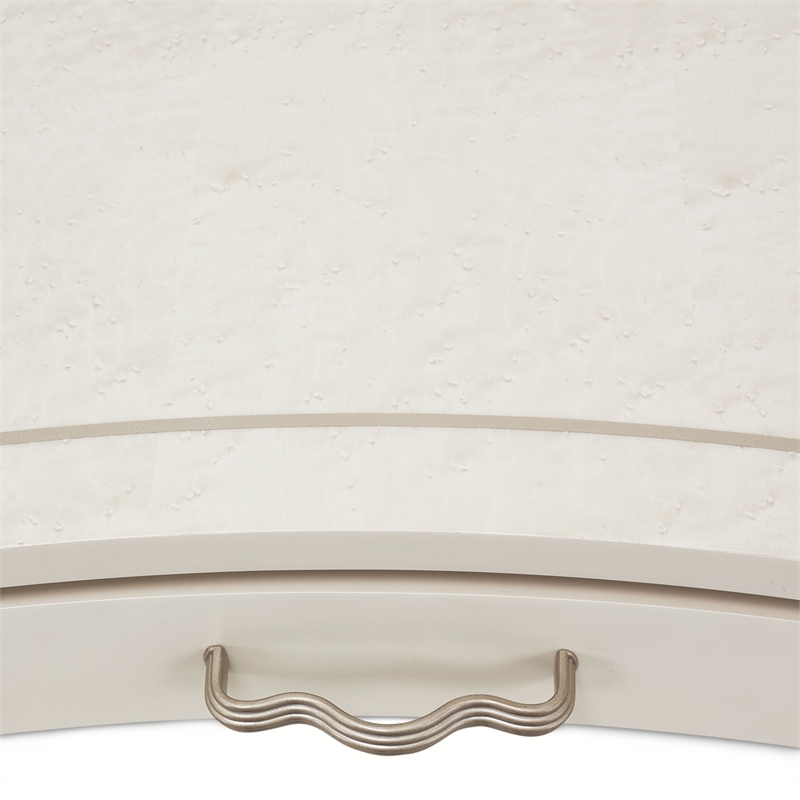 MICHAEL AMINI London Place Transitional Wood Desk in Creamy Pearl