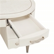 MICHAEL AMINI London Place Transitional Wood Desk in Creamy Pearl