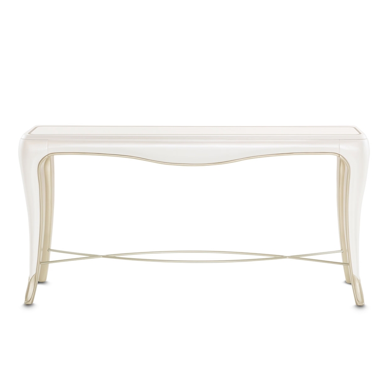 Michael Amini London Place Console Table - Creamy Pearl