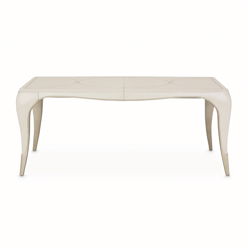 Michael Amini London Place Rectangular Dining Table - Creamy Pearl