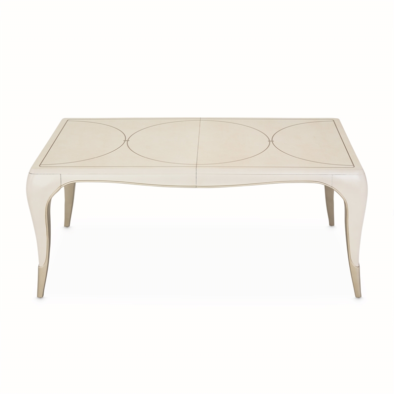 Michael Amini London Place Rectangular Dining Table - Creamy Pearl