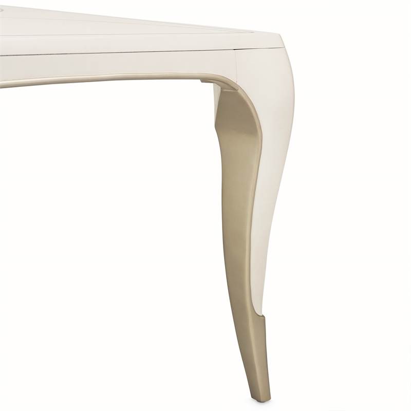 Michael Amini London Place Rectangular Dining Table - Creamy Pearl