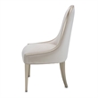Michael Amini London Place Velvet Dining Side Chair - Creamy Pearl