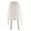 Michael Amini London Place Velvet Dining Arm Chair - Creamy Pearl