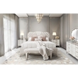 Michael Amini London Place Velvet Bed Bench - Creamy  Pearl