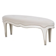 Michael Amini London Place Velvet Bed Bench - Creamy  Pearl