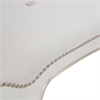 Michael Amini London Place Velvet Bed Bench - Creamy  Pearl