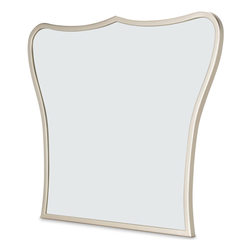 Michael Amini London Place Vanity Mirror - Platinum/Creamy Pearl