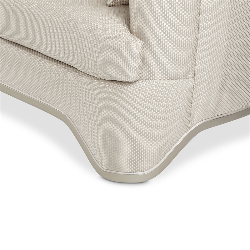 Michael Amini London Place Loveseat - Champagne/Platinum