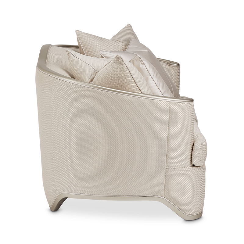 Michael Amini London Place Loveseat - Champagne/Platinum