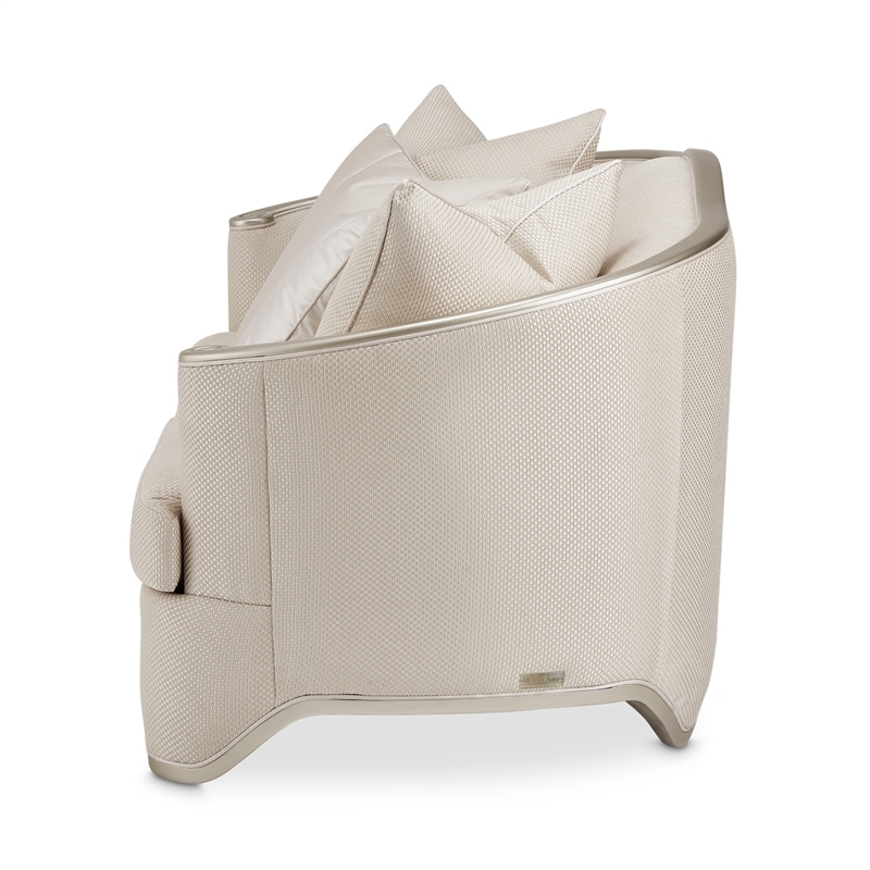 Michael Amini London Place Loveseat - Champagne/Platinum